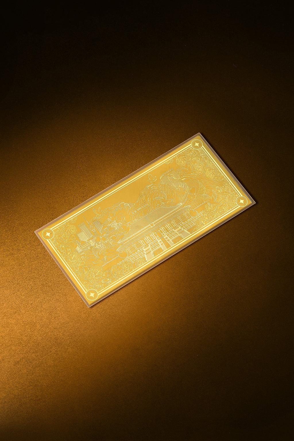 "Chinese Culture Collection - Dan Qing" 999 24K Gold Ingot Along the River During the Qingming Festival 0.01g A1836232