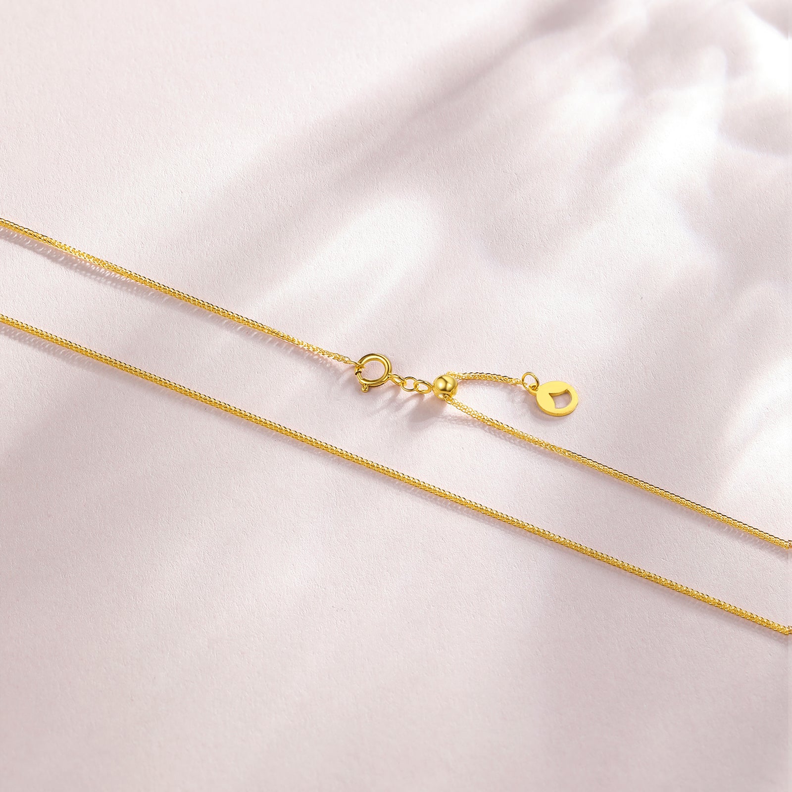 18K Gold Adjustable Snake Chain Necklace 1-1.2g / 1.6-1.8g / 2.5-2.7g C0510269