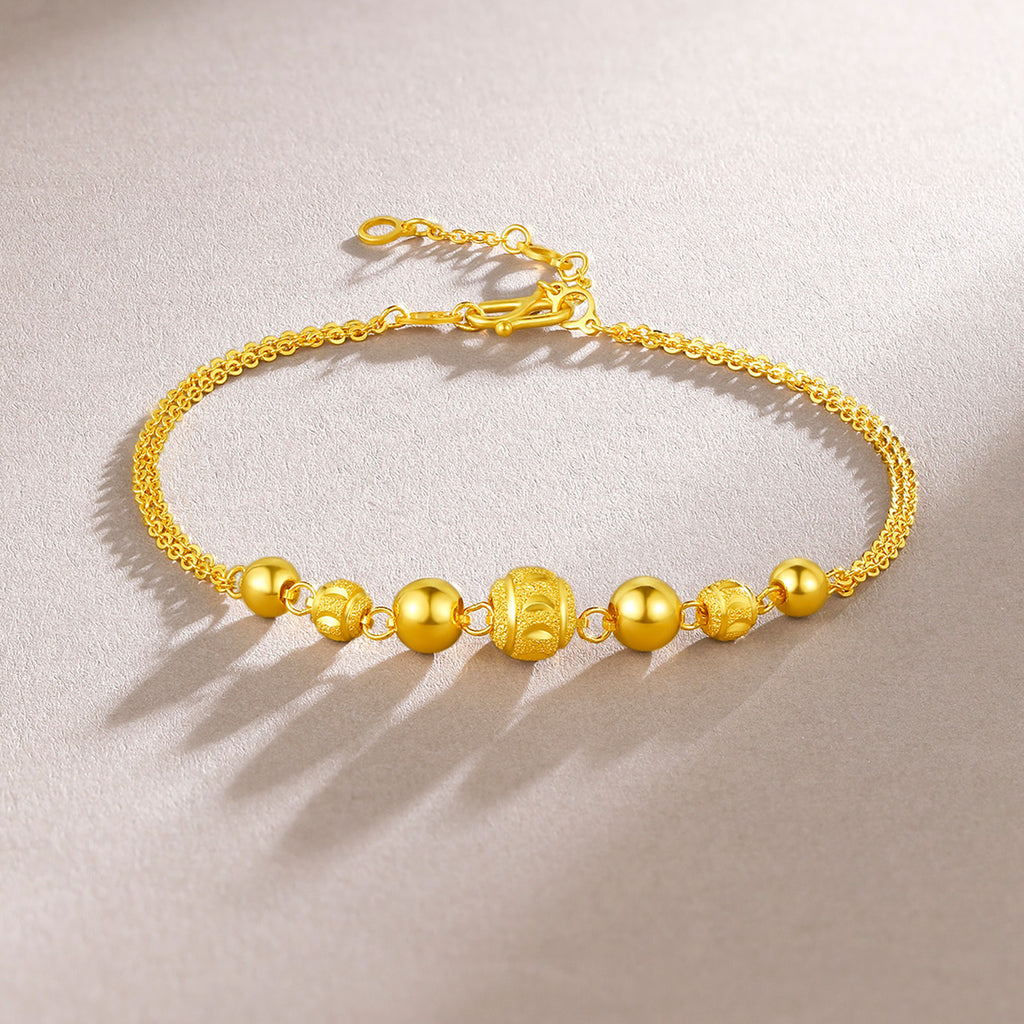 999 24K Gold Chain Bracelet 4.6-5g A0710572