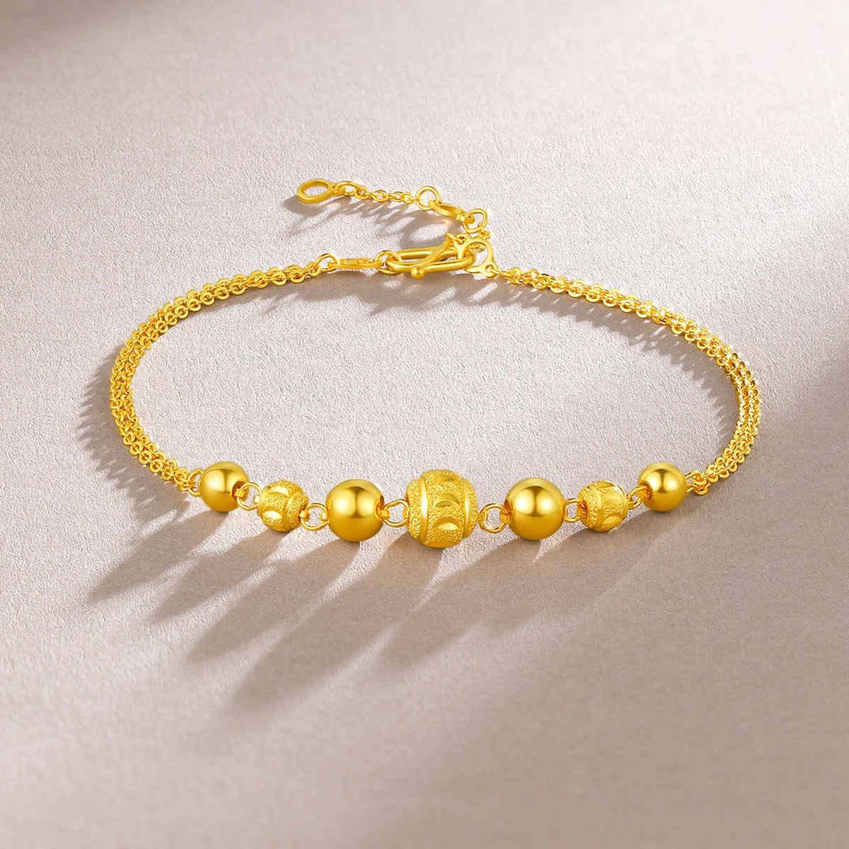 999 24K Gold Chain Bracelet 4.6-5g A0710572
