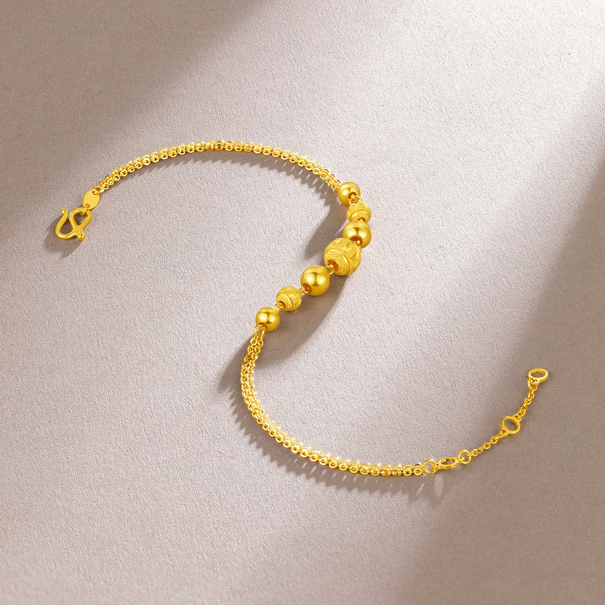 999 24K Gold Chain Bracelet 4.6-5g A0710572