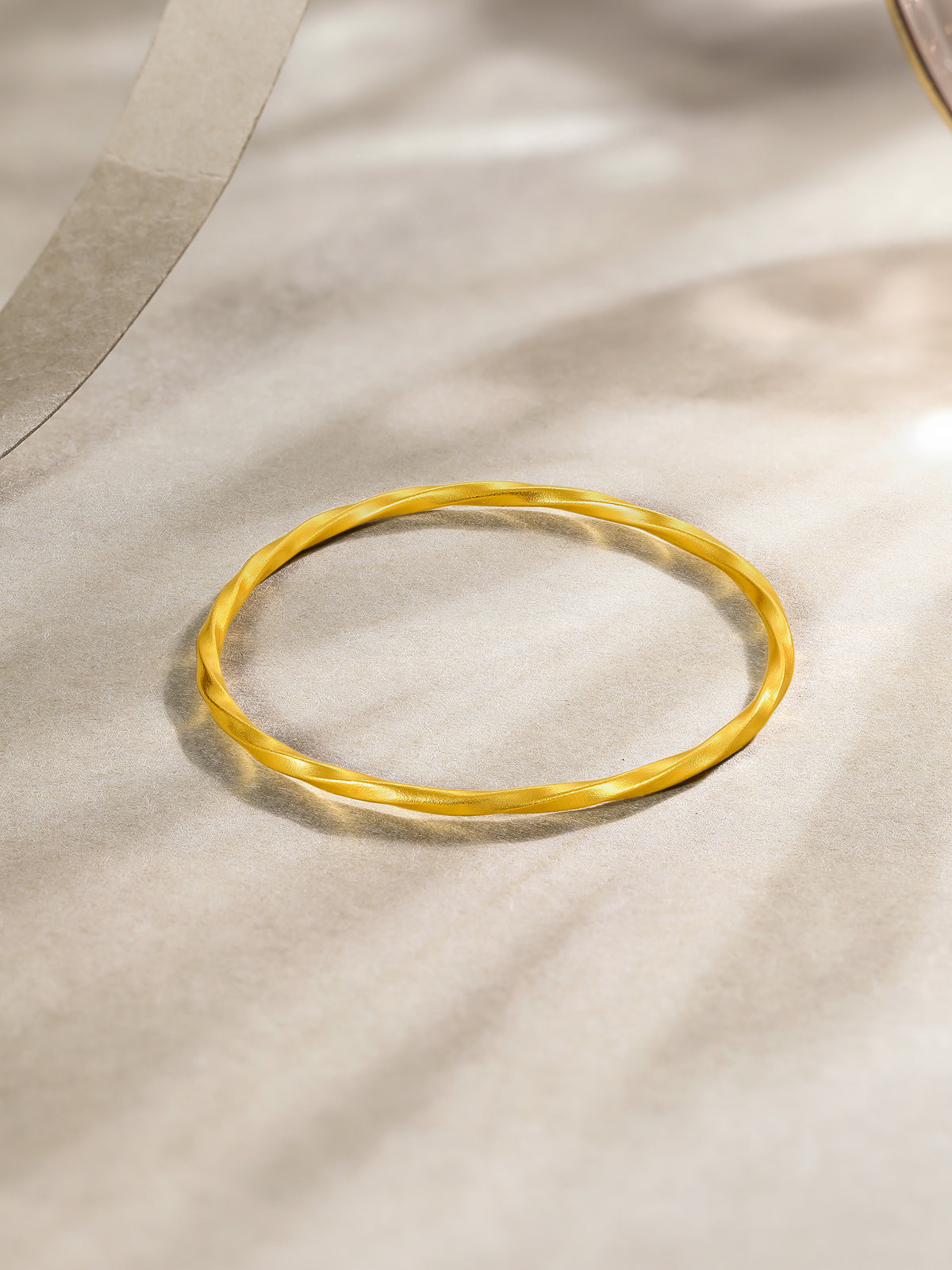 999 24K Gold Bangle Bracelet 14.5-16.5g A1011719