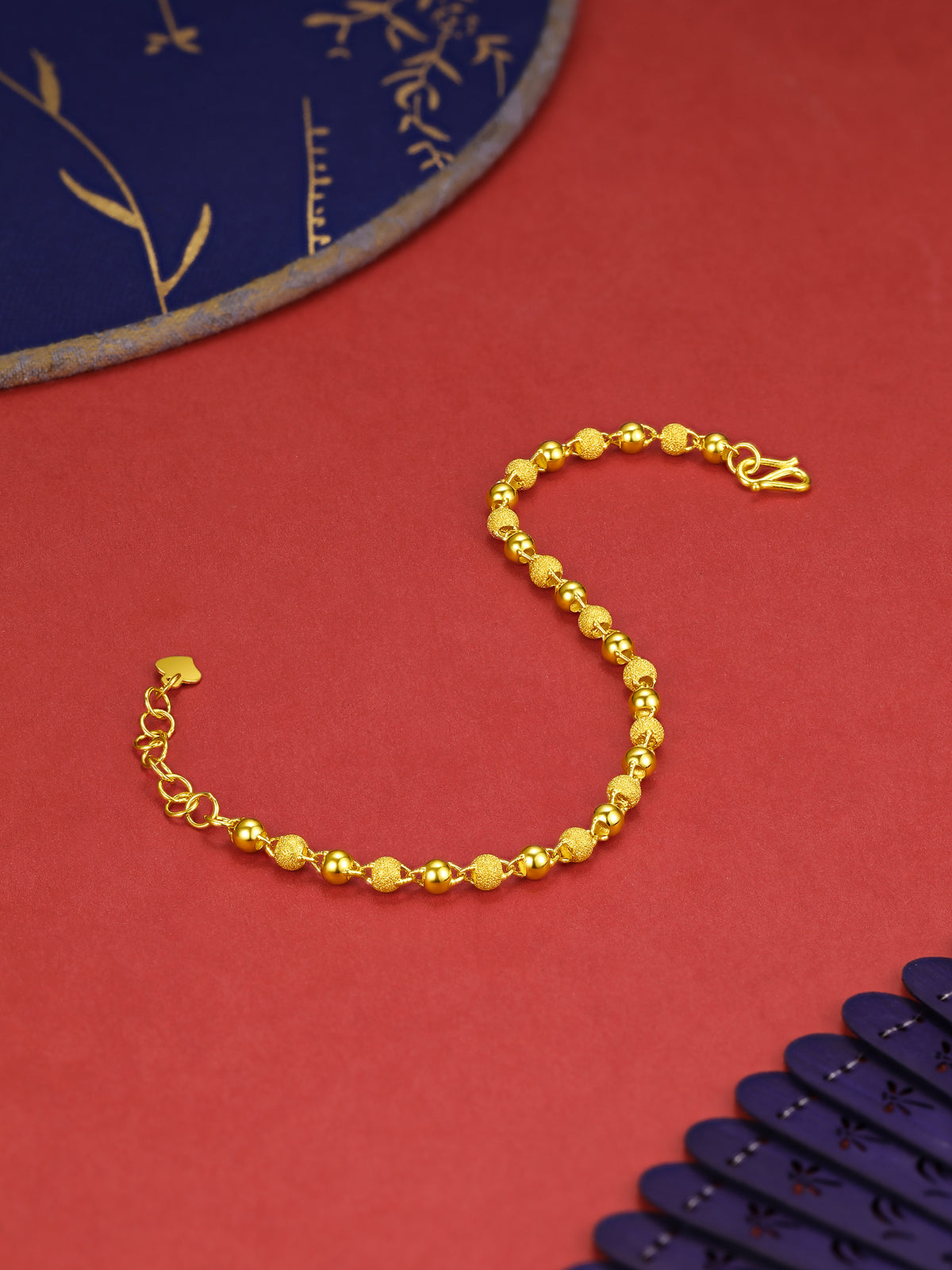 999 24K Gold Chain Bracelet 6-7g A0711066