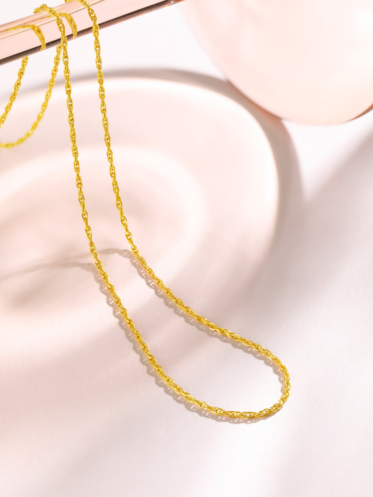 999 24K Gold Necklace 3.1-3.8g A0510870