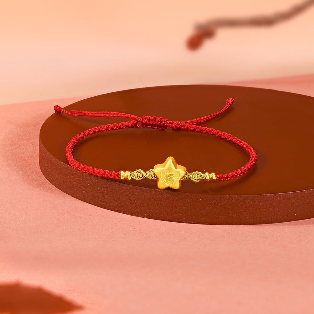 24K Gold Bracelet 0.8-1.1g Fu A1712697