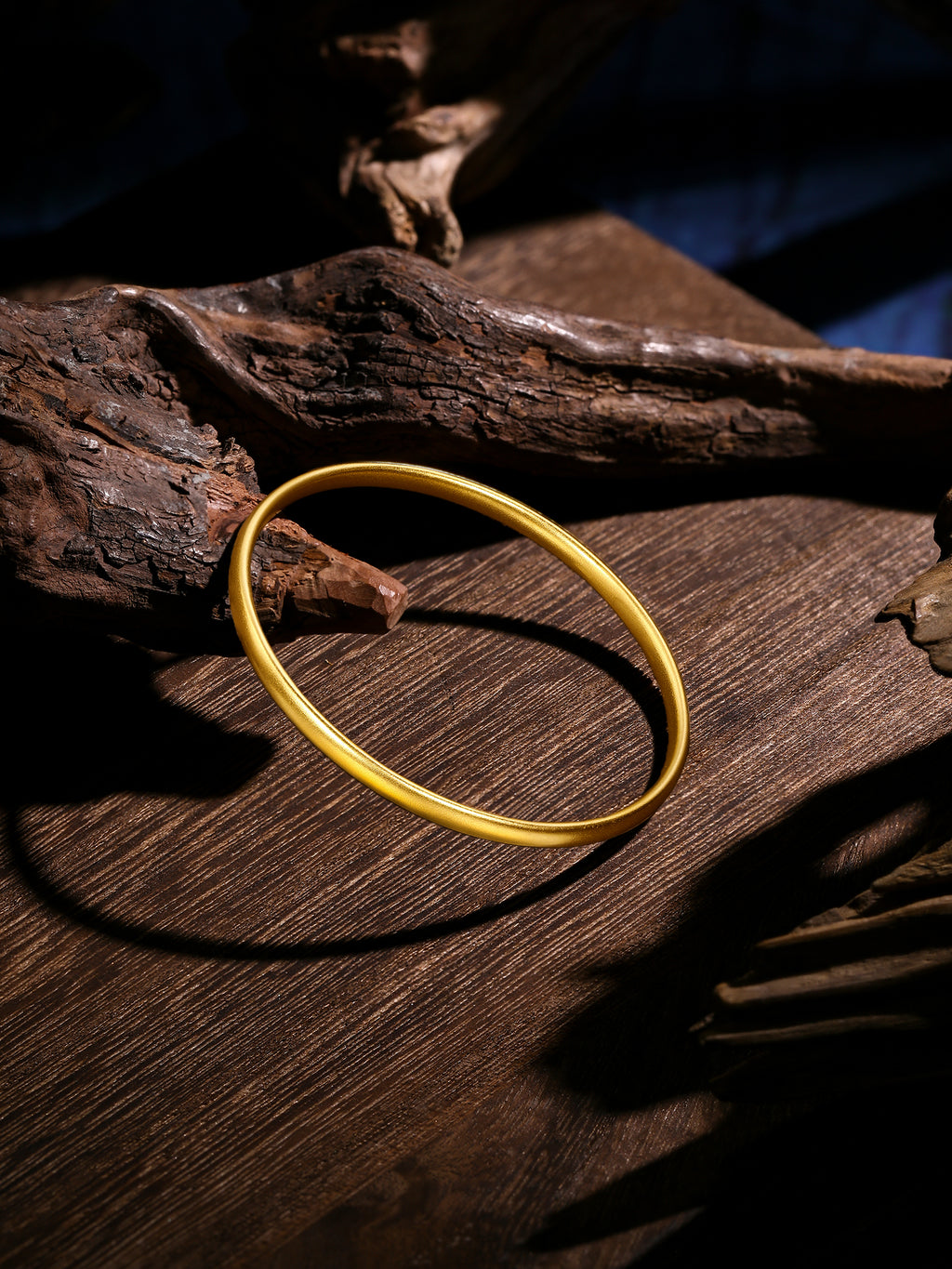 "Antiquity Gold" 999 24K Gold Bangle Bracelet 22-23g AA103610