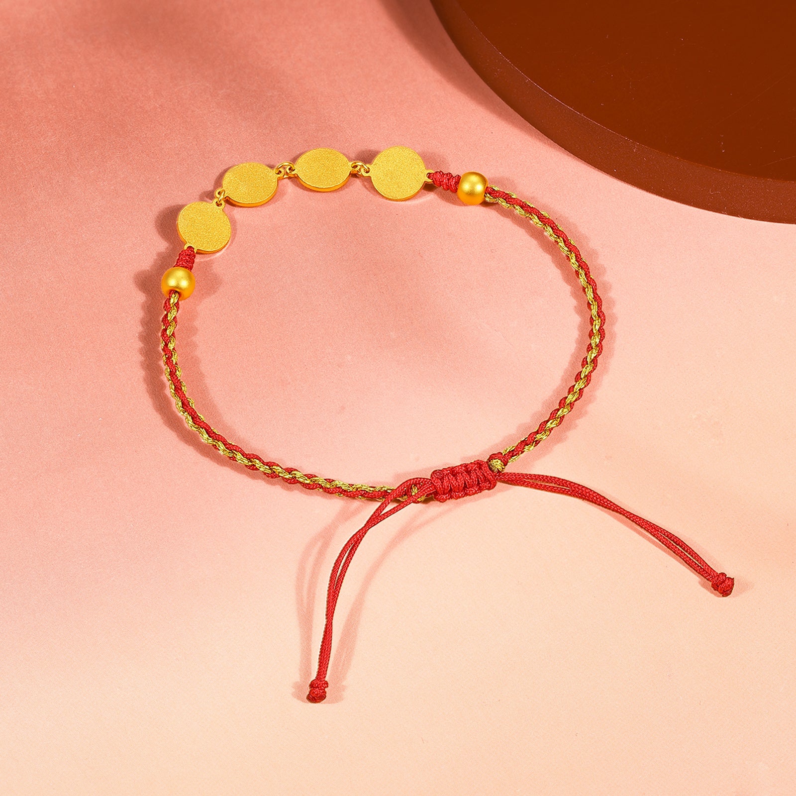 24K Gold Bracelet 1.65-1.95g Pinganxile A1712696