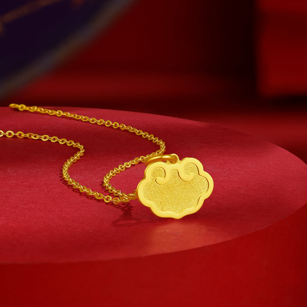 24K Gold Pendant 0.9-1.2g Ruyi A0411482