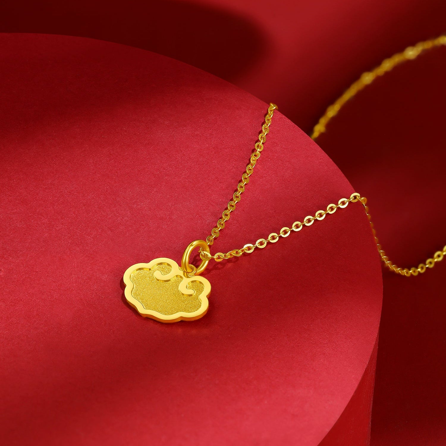 24K Gold Pendant 0.9-1.2g Ruyi A0411482