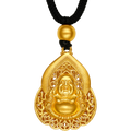 'Antiquity Gold' 999.9 24K Gold Pendant Necklace Buddha 6.8-8.3g A049201