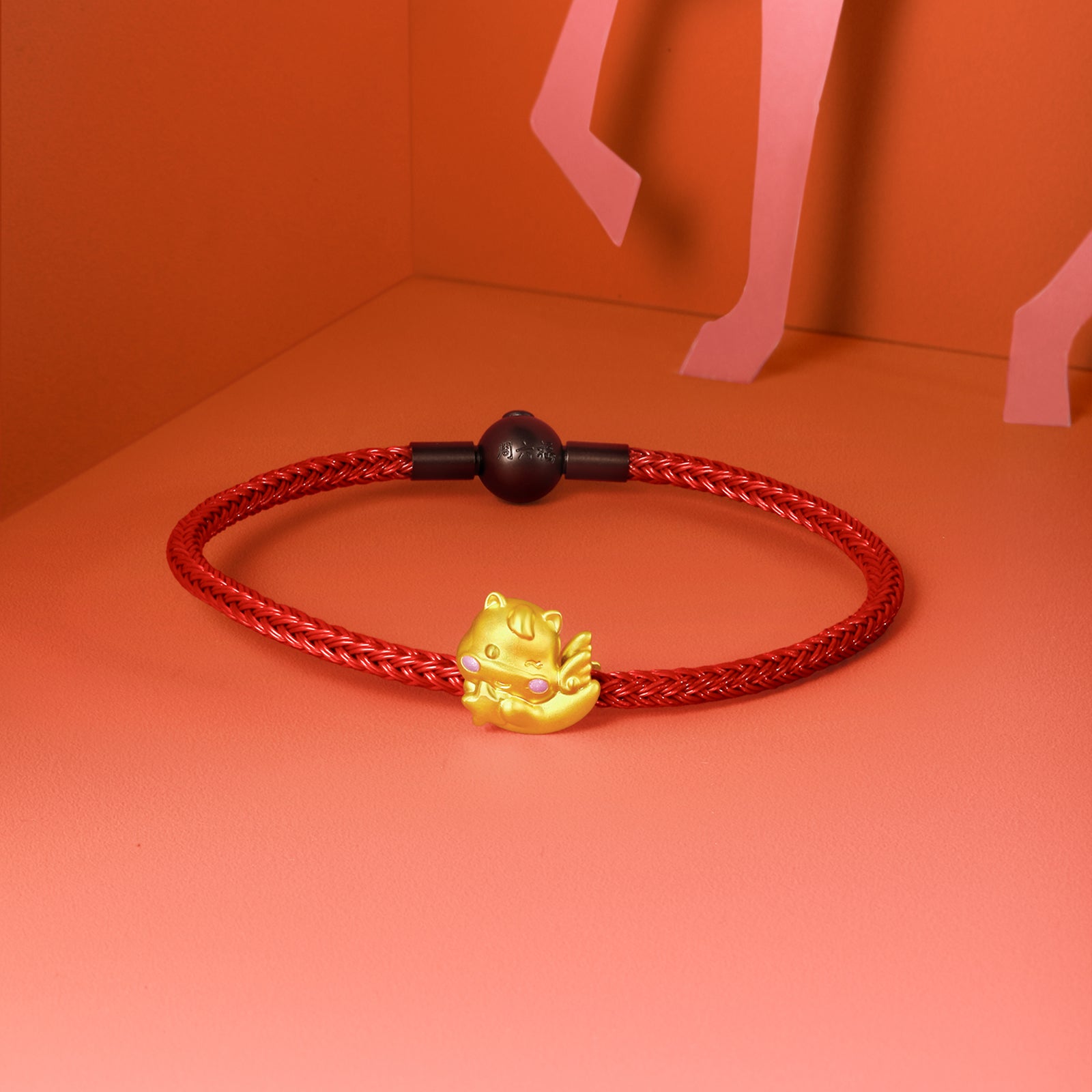 'Year of the Horse' 24K Gold Charm Bracelet Horse Star 0.65-0.95g 17cm & 19cm A1615703