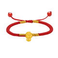 "Chinese Zodiac Snake" 24K Gold String Bracelet Snake 0.35-0.5g A1713121