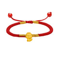 "Chinese Zodiac Snake" 24K Gold String Bracelet Snake 0.35-0.5g A1713125