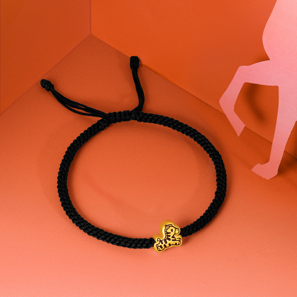 'Year of the Horse' 24K Gold String Bracelet Horse 0.6-0.9g 13cm-19cm A1715524