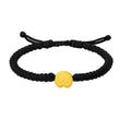 "Year of the Horse"  24K Gold String Bracelet 0.7-1g 18cm-24cm A1716117