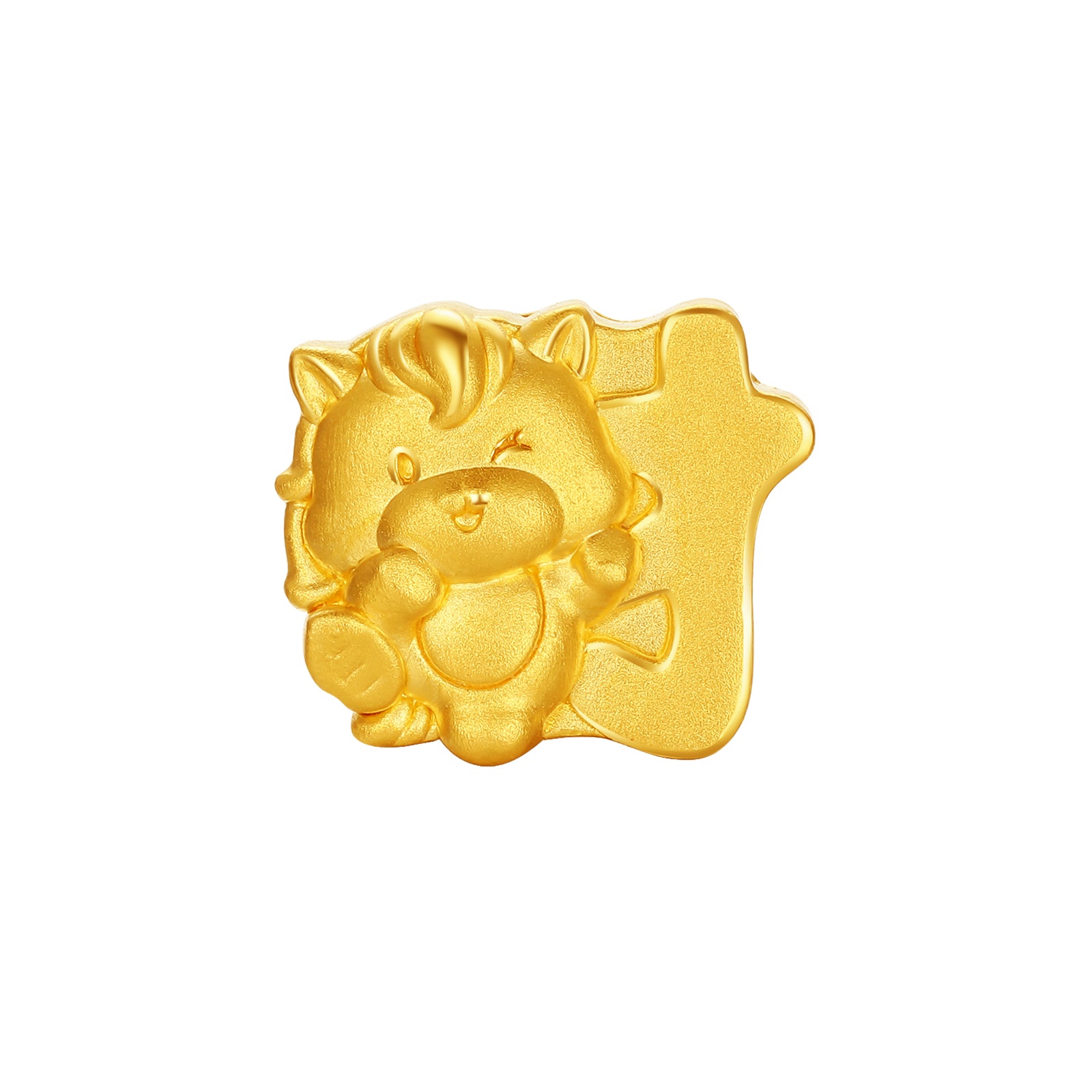 「馬年」24K金手鍊，鑲嵌黃水晶，寓意馬年財富，重量0.6-0.9克，長度17厘米，貨號A1915771