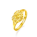 999 24K Gold Ring Heart 3.1-3.4g AA010848