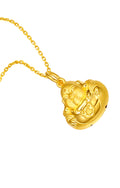 999 24K Gold Pendant Maitreya Buddha 2-2.3g AA041339