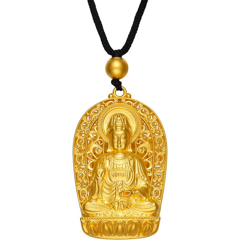 「古董金」999.9 24K金吊墜項鍊 28-29克 AA043497