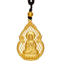 "Antiquity Gold" 999.9 24K Gold Pendant Necklace Buddha 5-5.5g AA043859