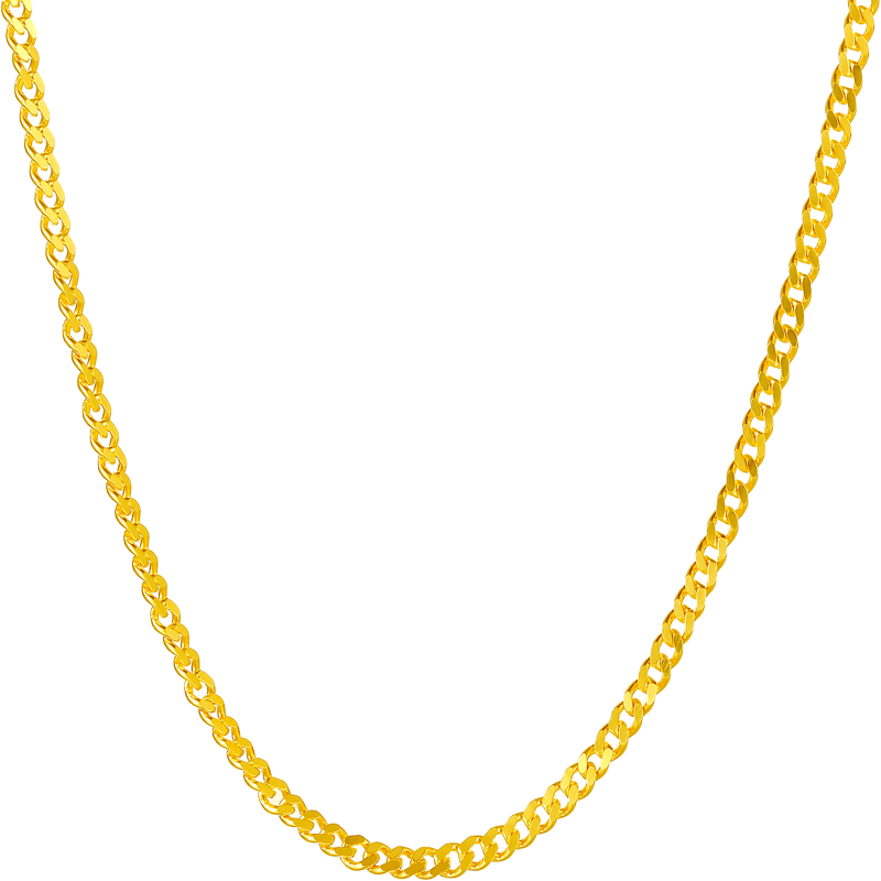 999 24K Gold Necklace 3.4-3.8g AA050784