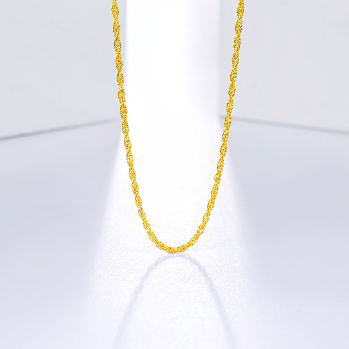999 24K Gold Necklace 4.6-5.3g AA052173