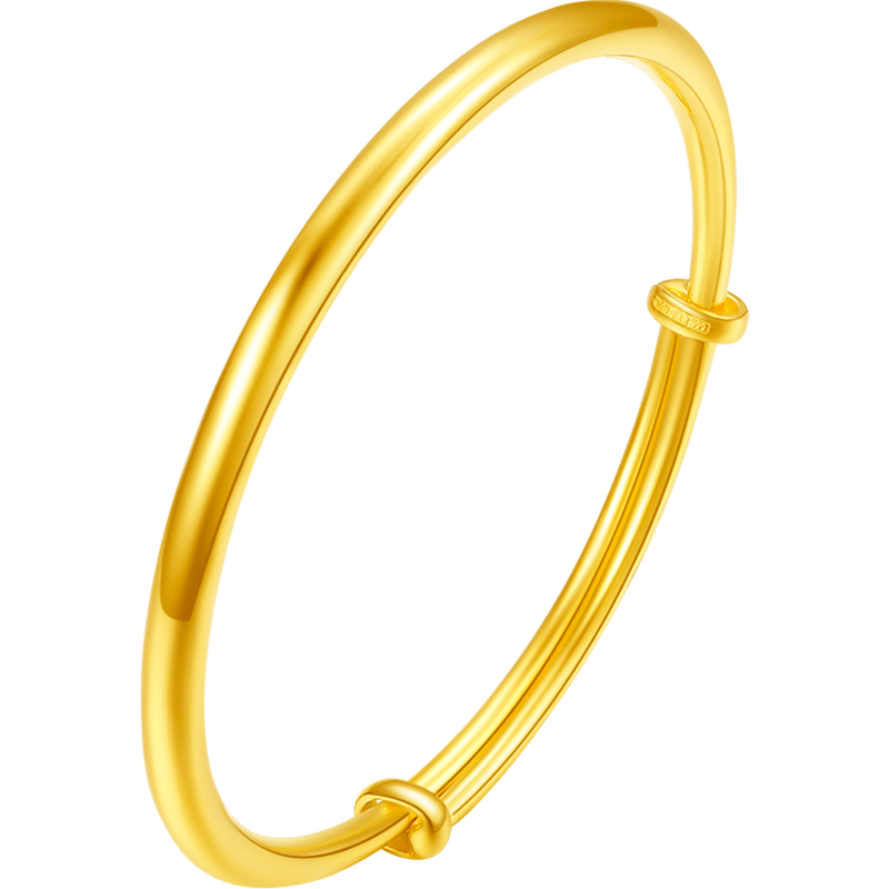 999 24K Gold Bangle Bracelet 15.8-16.8g AA102806