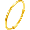 999 24K Gold Bangle Bracelet 15.8-16.8g AA102806