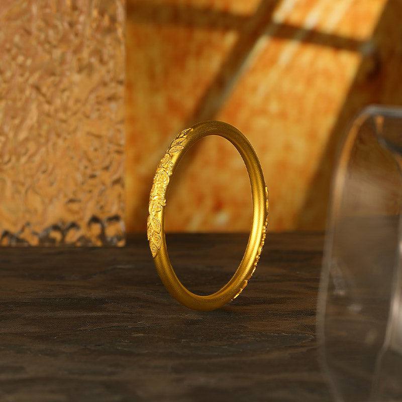 Antiquity Gold' 999.9 24K Gold Bangle Bracelet 36-39g AA105033