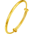 999 24K Gold Bangle Bracelet 6.5-7.5g AA107526