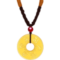 999 24K Gold Pendant Peace Buckle 7-8g AB041562