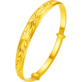 999 24K Gold Bangle Bracelet 28-30g AB102804