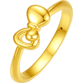 24K Gold Ring Bow 0.6-1g AE016743
