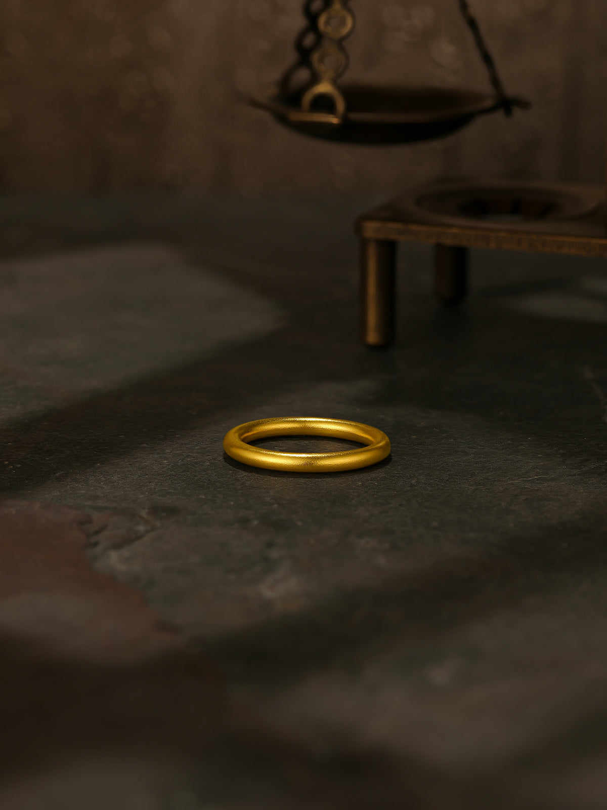 "Antiquity Gold" 999 24K Gold Ring 7-8g AA015034-1