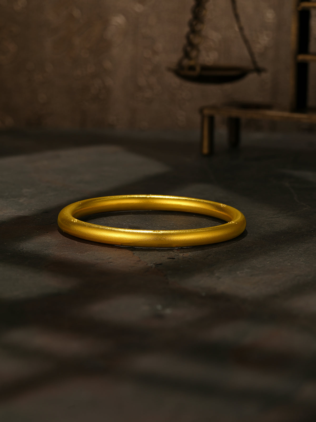 "Antiquity Gold" 999 24K Gold Bangle Bracelet 35-37g AA104495