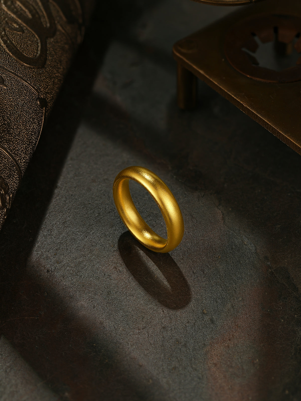 "Antiquity Gold" 999 24K Gold Ring 13-15g AA013263