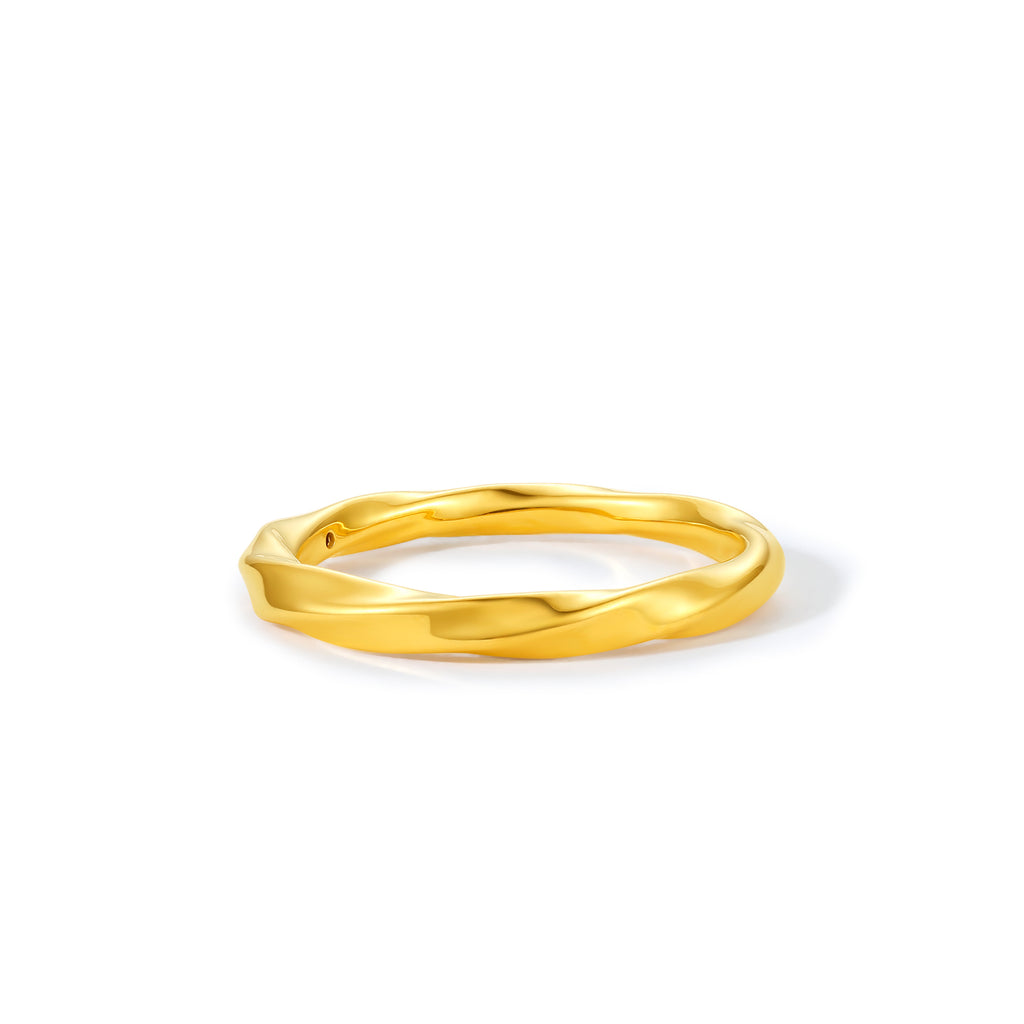 Wuji Gold Series 24K Gold Mobius Ring 1.08-1.48g A019631