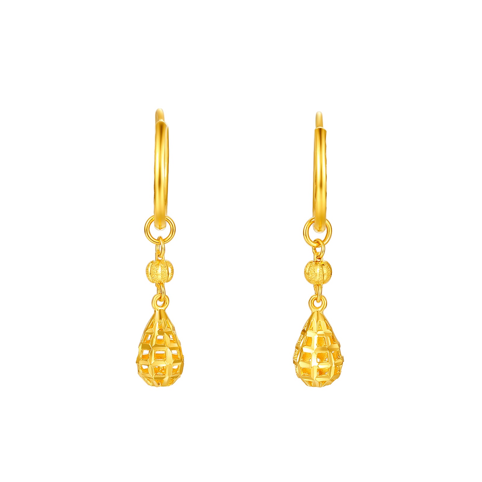 "infinite" 24K Gold Earrings 2.43-2.83g A099598