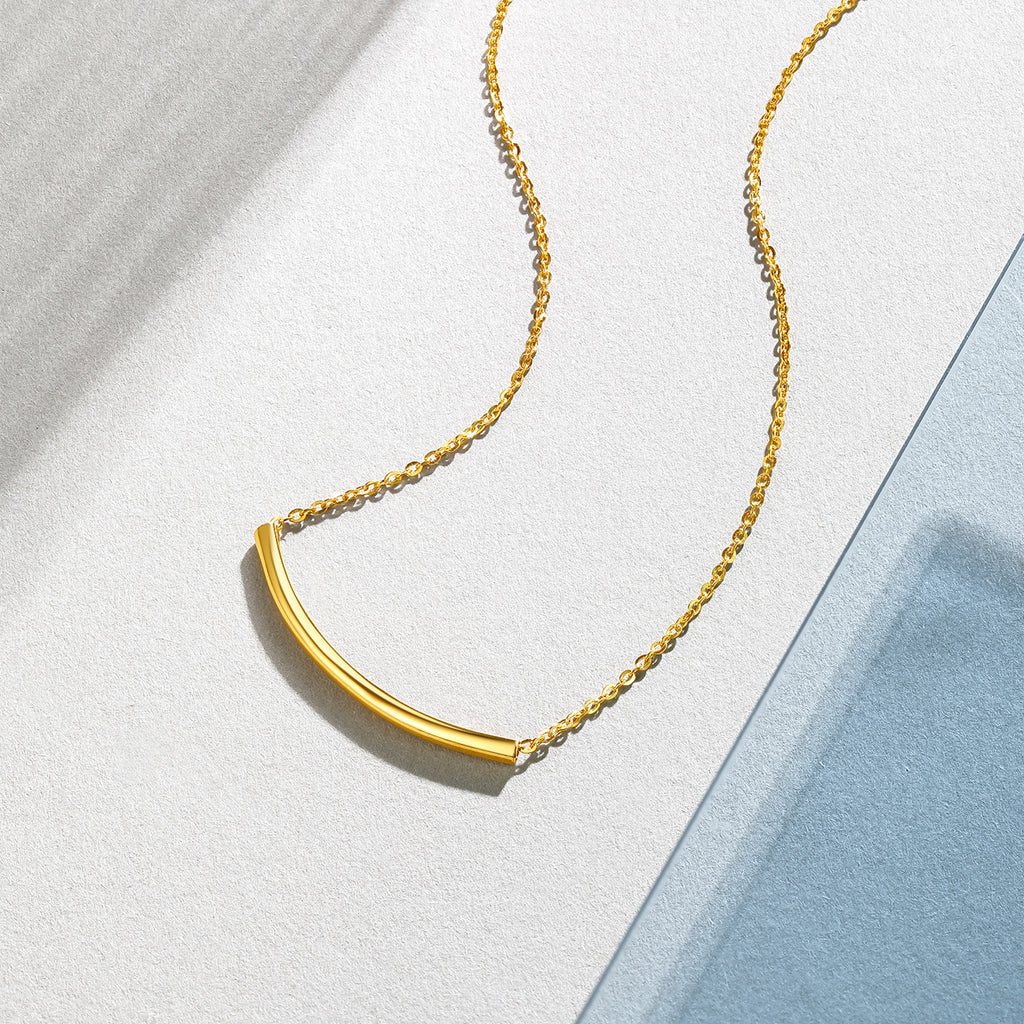"infinite" 24K Gold Pendant Necklace 2.6-2.9g A069740