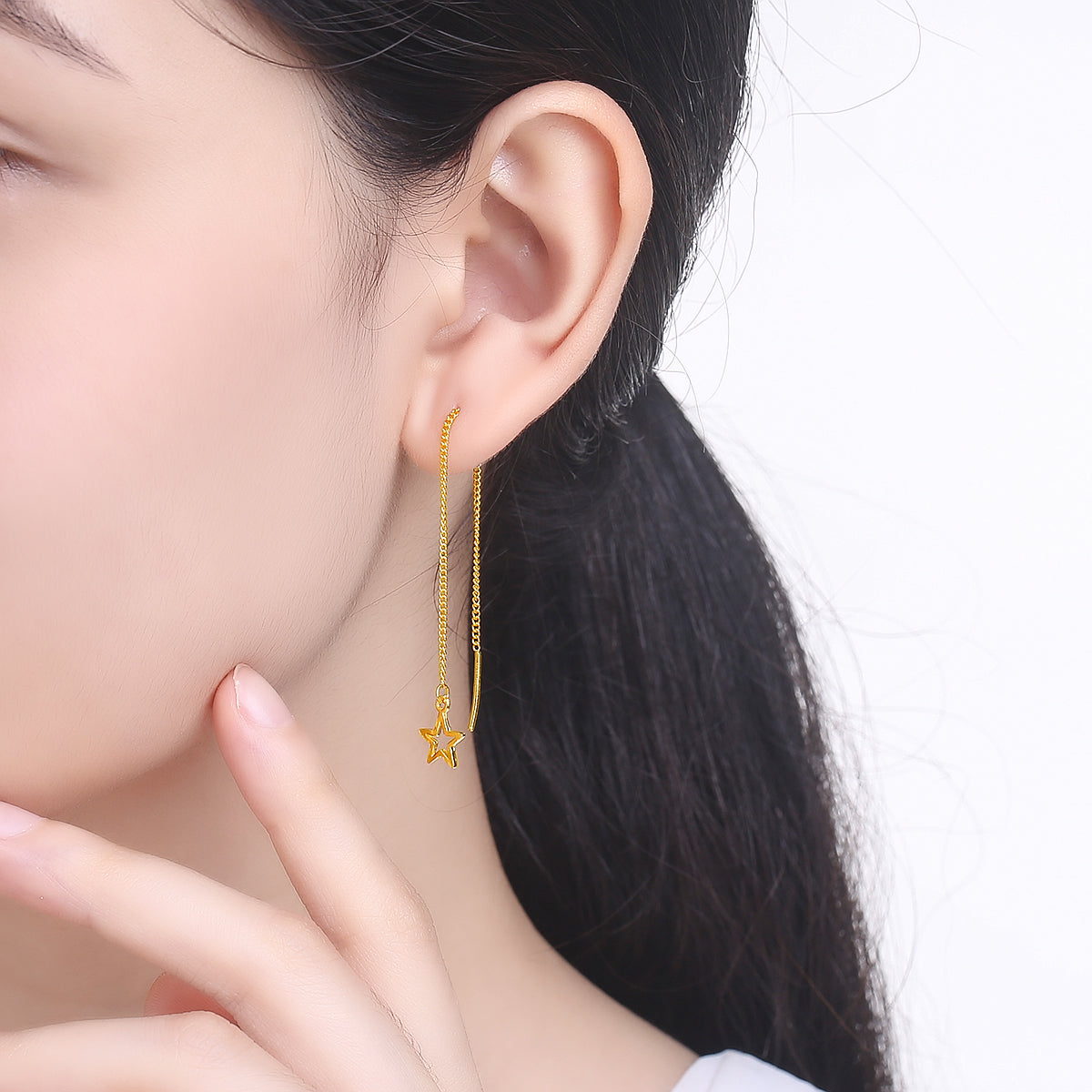 999 24K Gold Earrings 1.8-2.1g AA091342