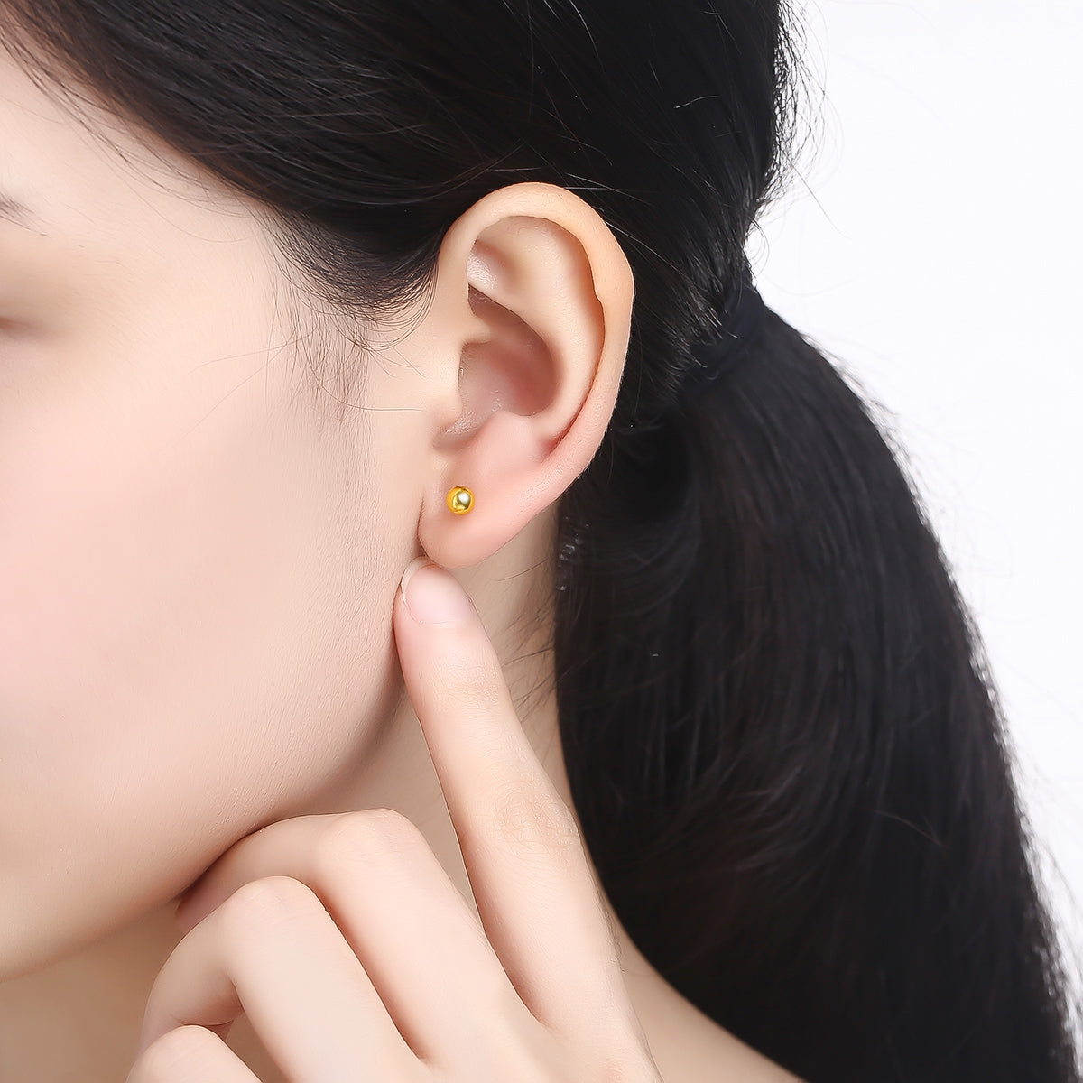 24K Gold Earrings 1.2-1.5g AA090924