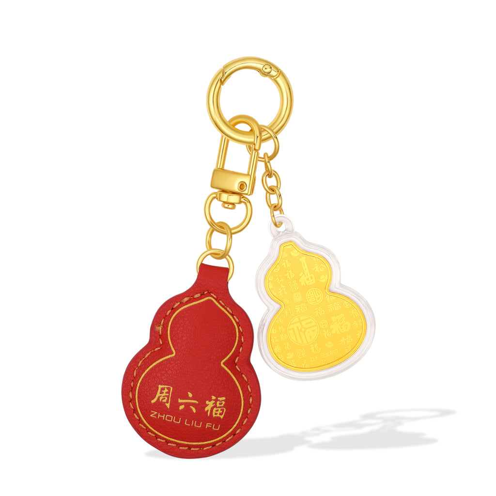 999 24K Gold Amulet Gourd 0.002g A2550103