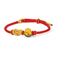 24K Gold String Bracelet 1.1-1.3g A1755917