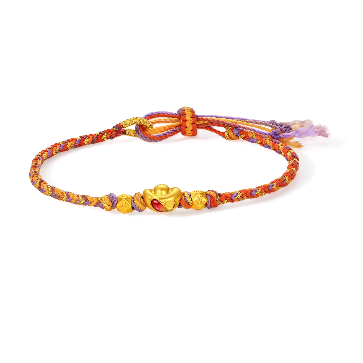 24K Gold String Bracelet Ingot 0.45-0.65g A1750477