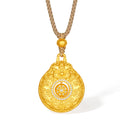 "Jiuhua Mountain" 24K Gold Diamond Rotatable Gourd Pendant 0.0042ct W0437884