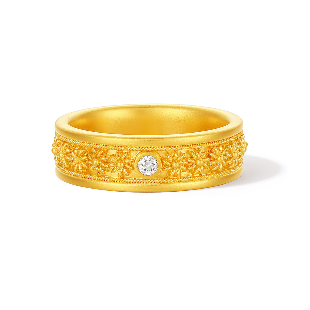 "Chinese Culture Collection - Dan Qing" 999 24K Gold Ring Diamond 0.058ct 11-14g W0150060