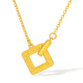 24K Gold Pendant Necklace 2.7-3.1g A0661198