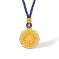 "Chinese Culture Collection - Dan Qing" 24K Gold Pendant Braided Rope Diamond 0.06ct 0.006ct Along the River During the Qingming Festival 23.8-27.8g W0436614