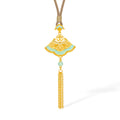 "Chinese Culture Collection - Ru Ware" 24K Gold Pendant Diamond 0.002ct Ruyi 6.43-8.43g W0448088