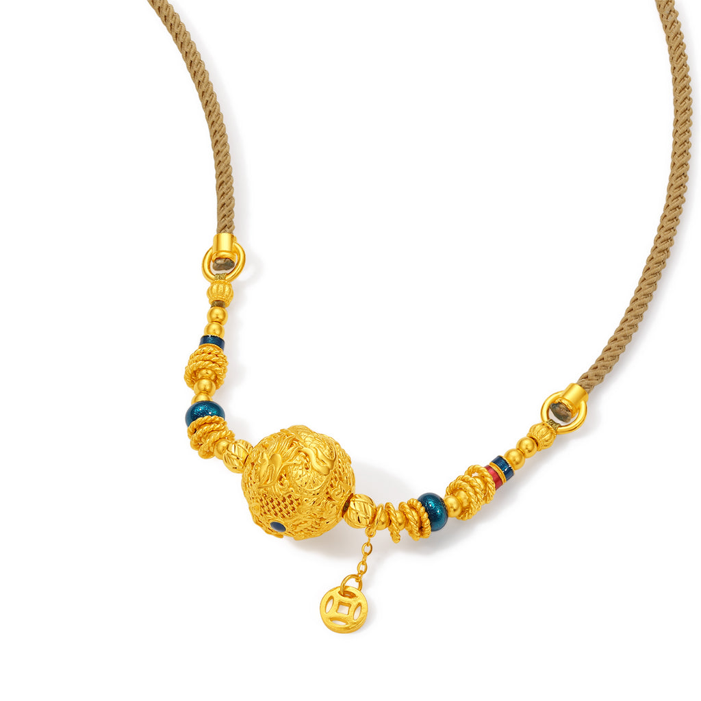 "Chinese Culture Collection - Wood Carving"  24K Gold Pendant   10.08-13.08g A0448375